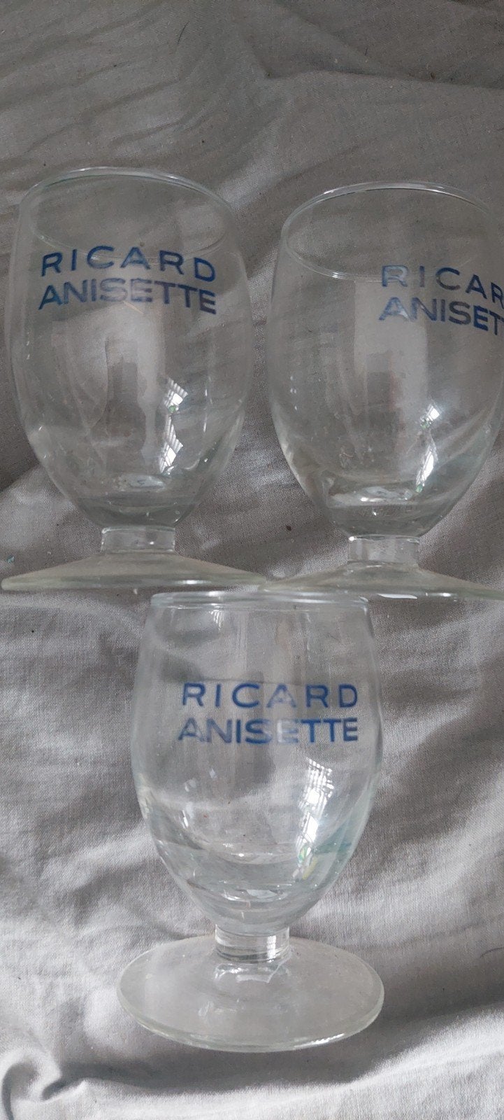 3 mini verres ricard anisette, Collections, Enlèvement ou Envoi