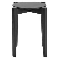 Tabourets Eloïs Ann Demeulemeester en hêtre noir/chêne, Enlèvement, Comme neuf, Noir, Quatre
