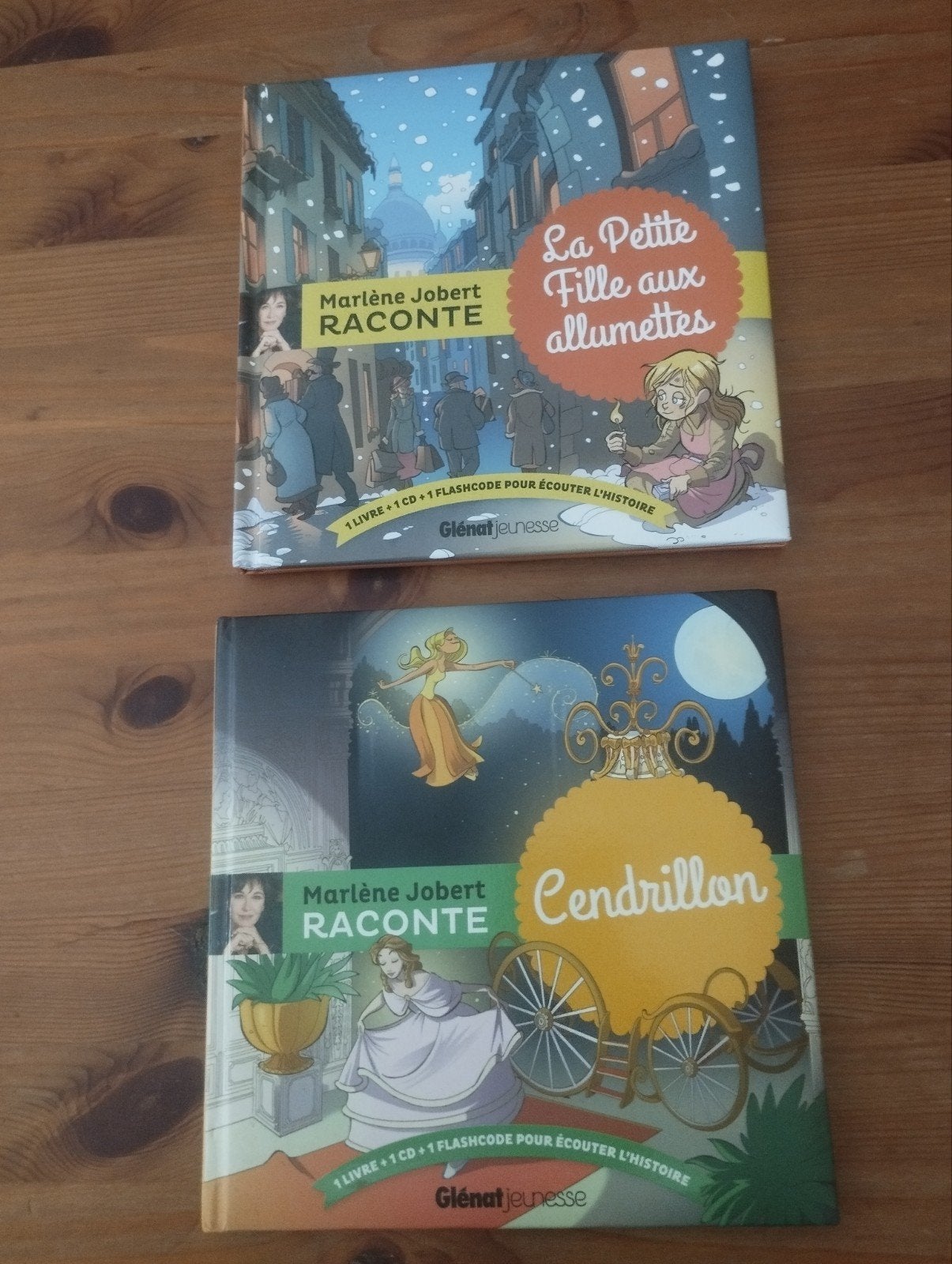 Lot 2 livres+ CD Marlène Jobert raconte Cendrillon et fille, Enlèvement ou Envoi, Fille