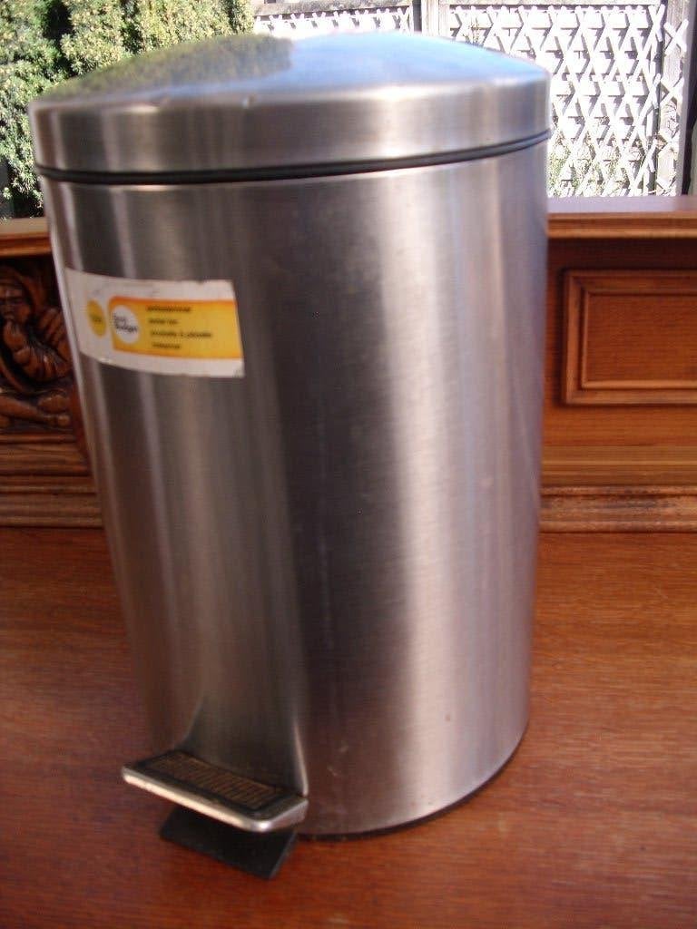 pedaalemmer, Huis en Inrichting, Woonaccessoires | Prullenbakken, Ophalen, Nieuw, Inox, Met pedaal