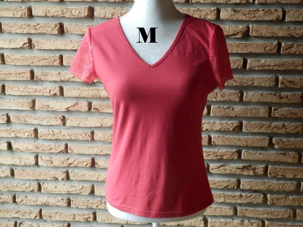 (68) - tee shirt femme t.38 rouge - shein -, Kleding | Dames, T-shirts, Maat 38/40 (M), Ophalen of Verzenden, Zo goed als nieuw