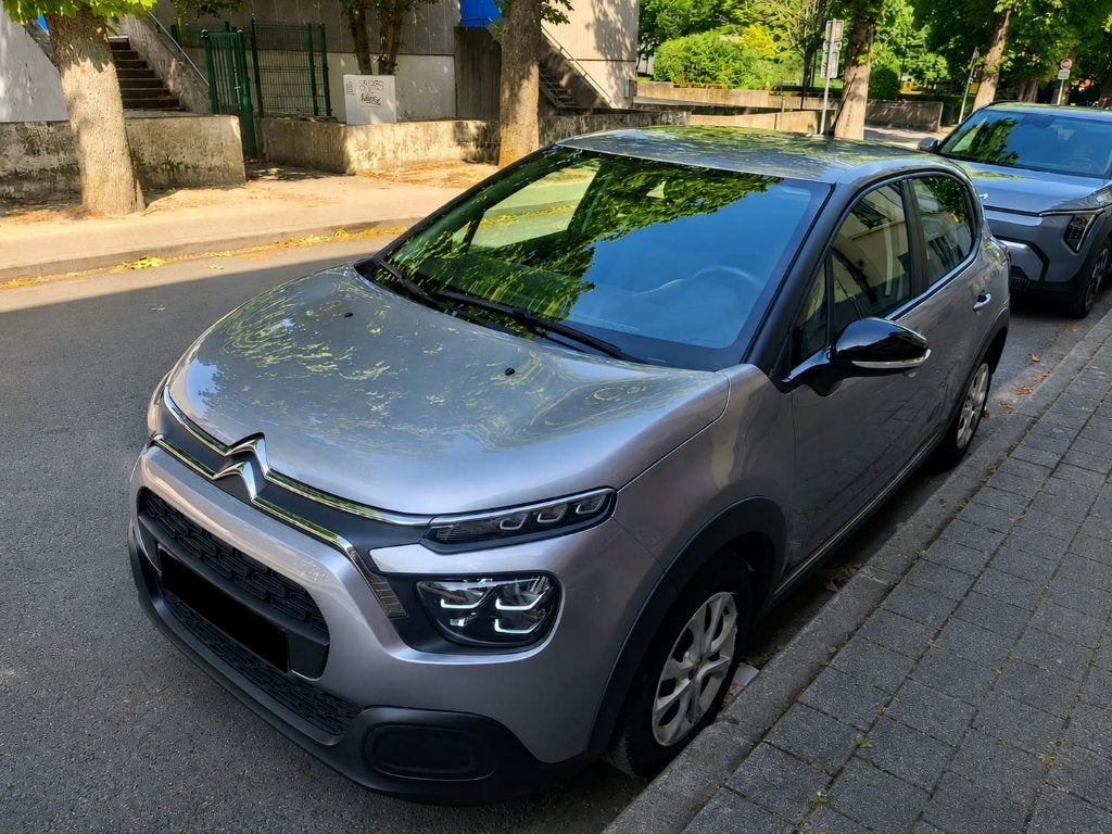 Citröen C3, année 2022, 37000 km, Autos, Argent ou Gris, Boîte manuelle, Noir, 5 portes