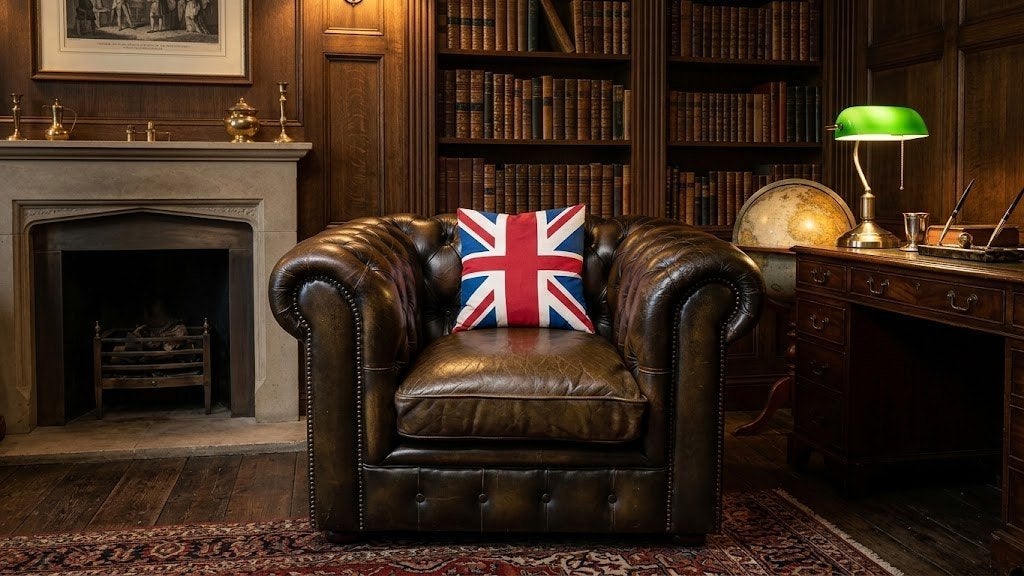 Authentique Fauteuil Chesterfield en Cuir de collection, Enlèvement, Utilisé, Cuir