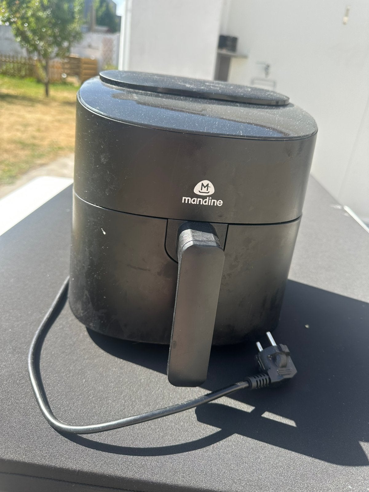 Zwarte airfryer -mandine, Ophalen, Gebruikt, Airfryer