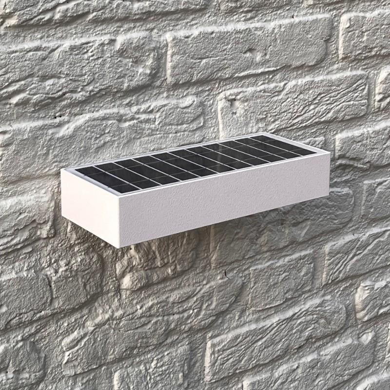 Muurl verlichting Solar wandlamp sensor zwart/wit brick mode, Ophalen of Verzenden, Nieuw