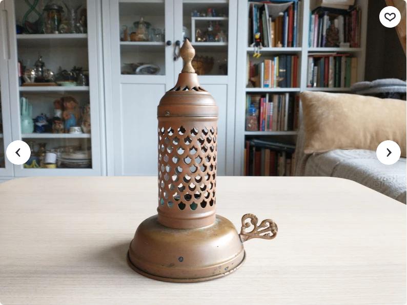 Bougeoir oriental en cuivre - très bon état, Antiquités & Art, Enlèvement ou Envoi, Cuivre
