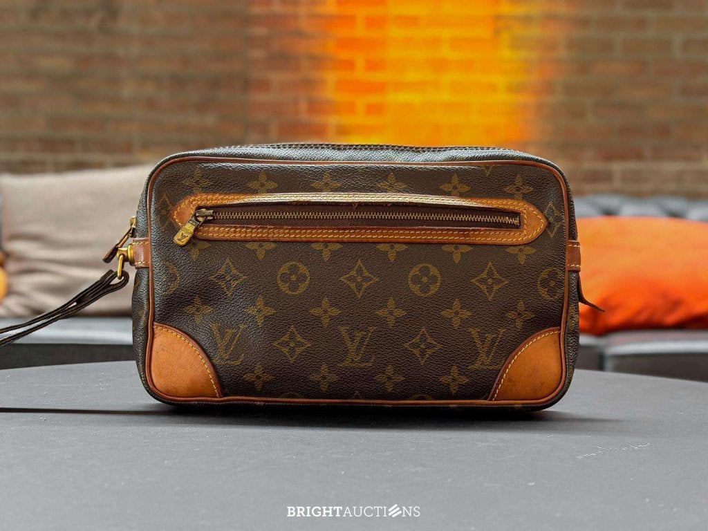 Louis Vuitton Marly Dragonne GM, Handtassen en Accessoires, Gebruikt, Bruin, Niet ingevuld, Louis Vuitton