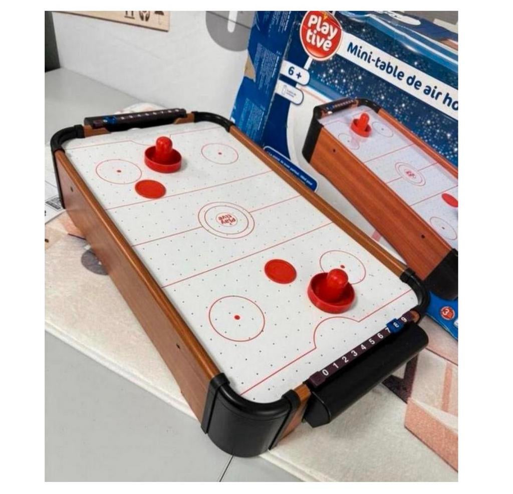Mini Air Hockey Tafel 56 x 30,5cm NIEUW airhockey Compact, Een of twee spelers, Ophalen of Verzenden, Nieuw