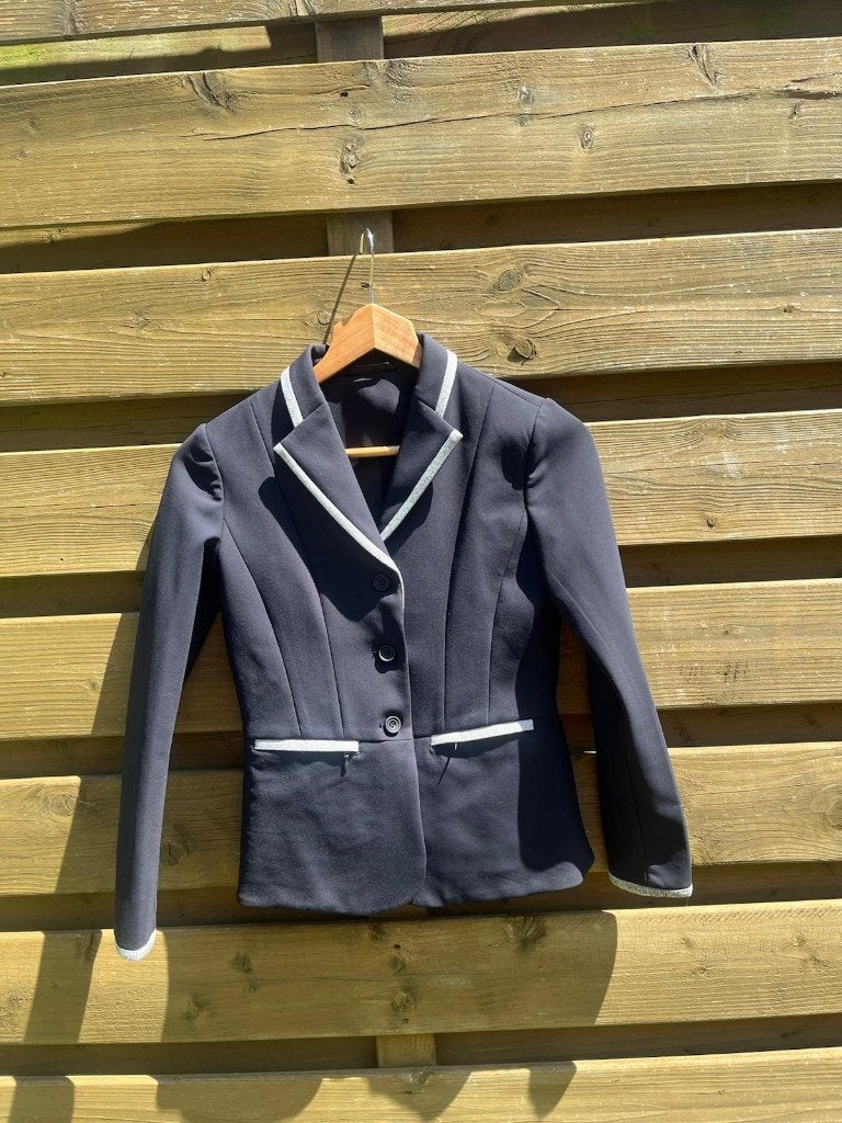 Donker blauw wedstrijdvestje Mashang | maat 12 jaar, Dieren en Toebehoren, Paardrijkleding, Ophalen, Blauw, Kinderen, Dressuur
