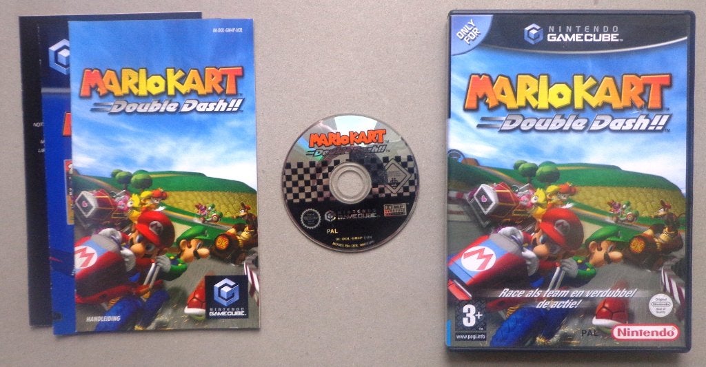 Mario Kart Double Dash voor de Nintendo GameCube Compleet, Enlèvement ou Envoi, Comme neuf, Course et Pilotage, À partir de 3 ans