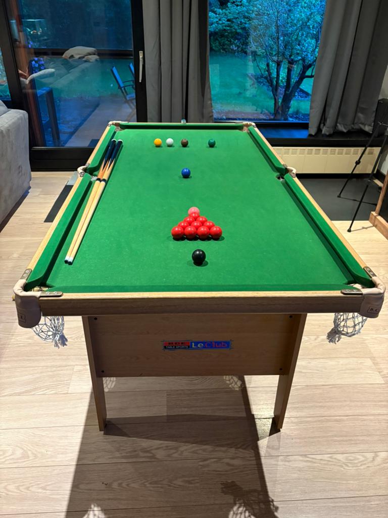 Biljart&snooker tafel te koop!, Enlèvement, Comme neuf, Table de snooker