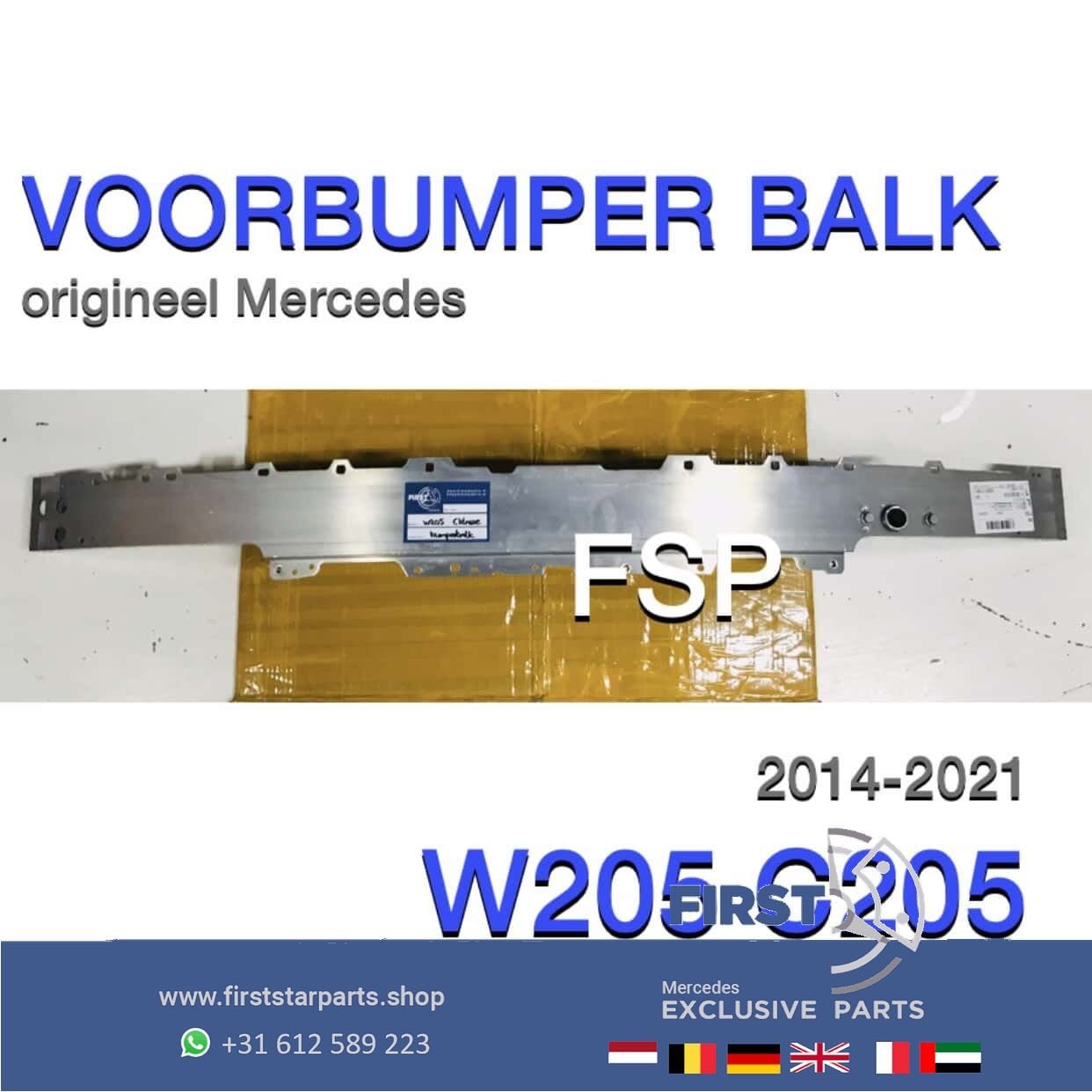 W205 voorbumperbalk Mercedes C Klasse bumper balk 2014-2021, Utilisé, -, -, Enlèvement ou Envoi