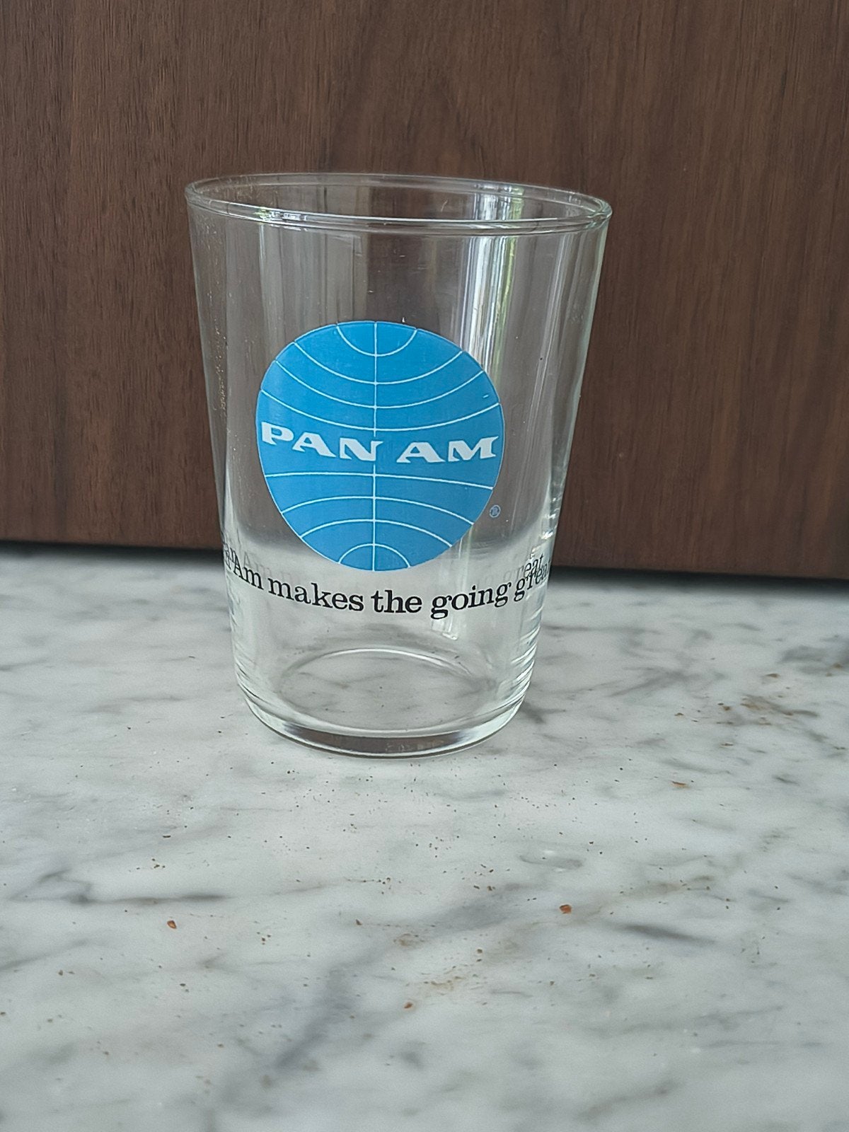 Origineel Pan Am " juice" ontbijt glas., Ophalen, Gebruikt, Overige typen