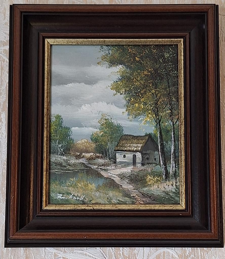 Schilderij Richard Schiller, Antiquités & Art, Art | Peinture | Classique, Enlèvement
