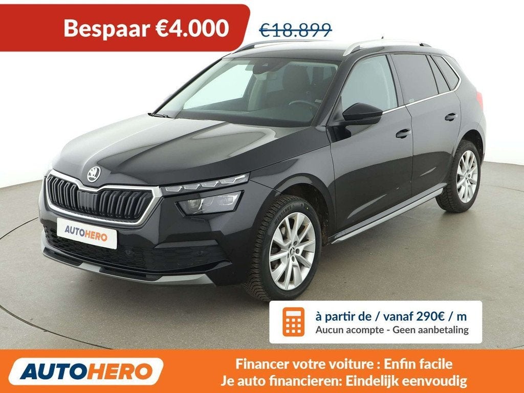 Skoda Kamiq 1.0 TSI Style (bj 2021, automaat), Stof, Gebruikt, Euro 6, LED verlichting