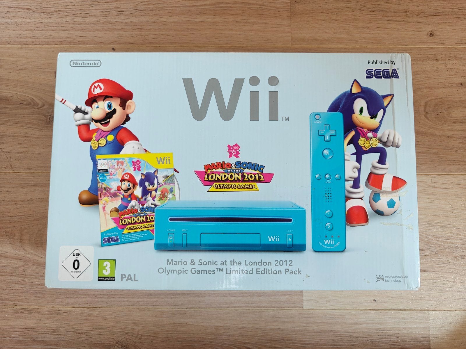 Wii console, Mario & Sonic at the London 2012 Olympic games, Games en Spelcomputers, Ophalen of Verzenden, Zo goed als nieuw, Met 1 controller