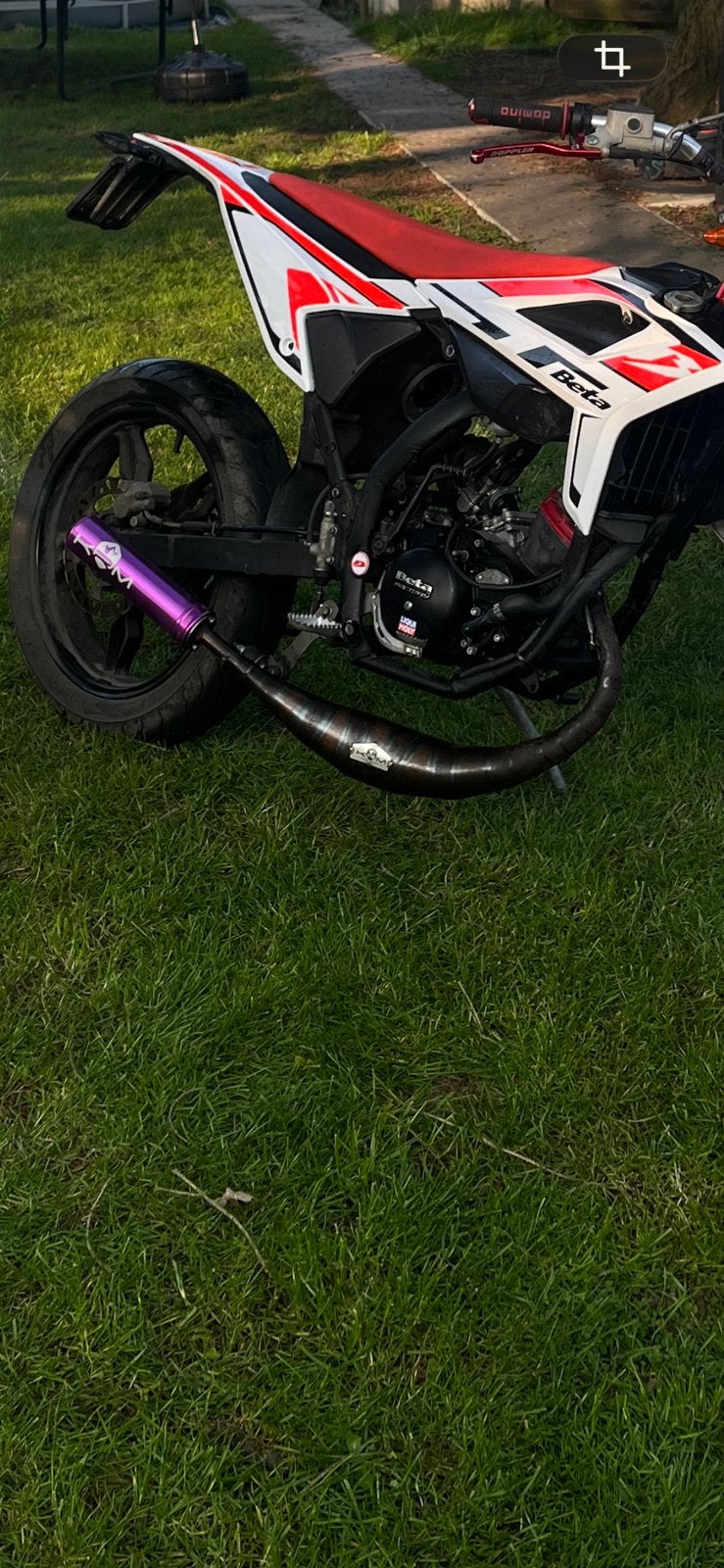 Krm 50 avec silencieux violet, Enlèvement ou Envoi, Comme neuf, Pot d'échappement