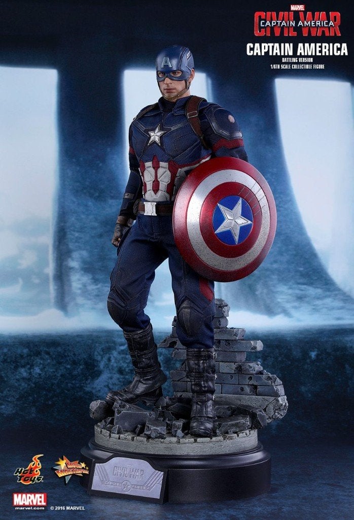 Hot Toys Captain America Battling Version MMS360, Collections, Enlèvement, Neuf, Humain
