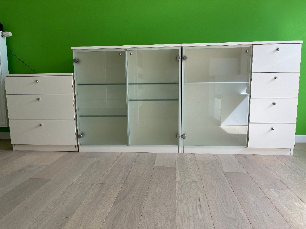 Vitrinekast en ladenblok, 25 à 50 cm, Moins de 100 cm, Comme neuf, Enlèvement