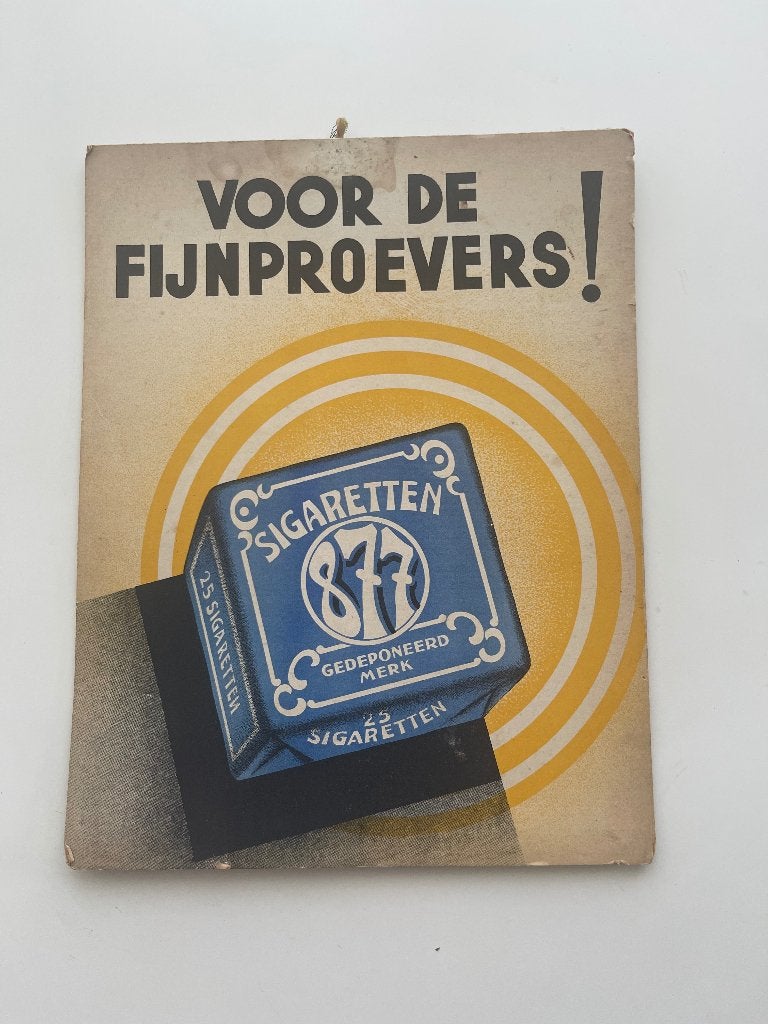 Sigaretten reclamebordje katon, Ophalen of Verzenden, Gebruikt, Reclamebord