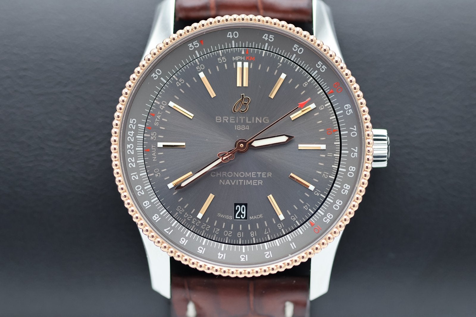 Breitling Navitimer 41, Ophalen of Verzenden, Zo goed als nieuw, Goud, Breitling
