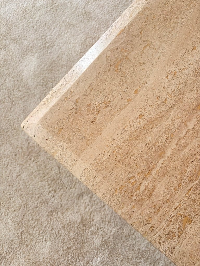 Massief travertin salontafel, 50 à 100 cm, Enlèvement, 50 à 100 cm, 5 – 50