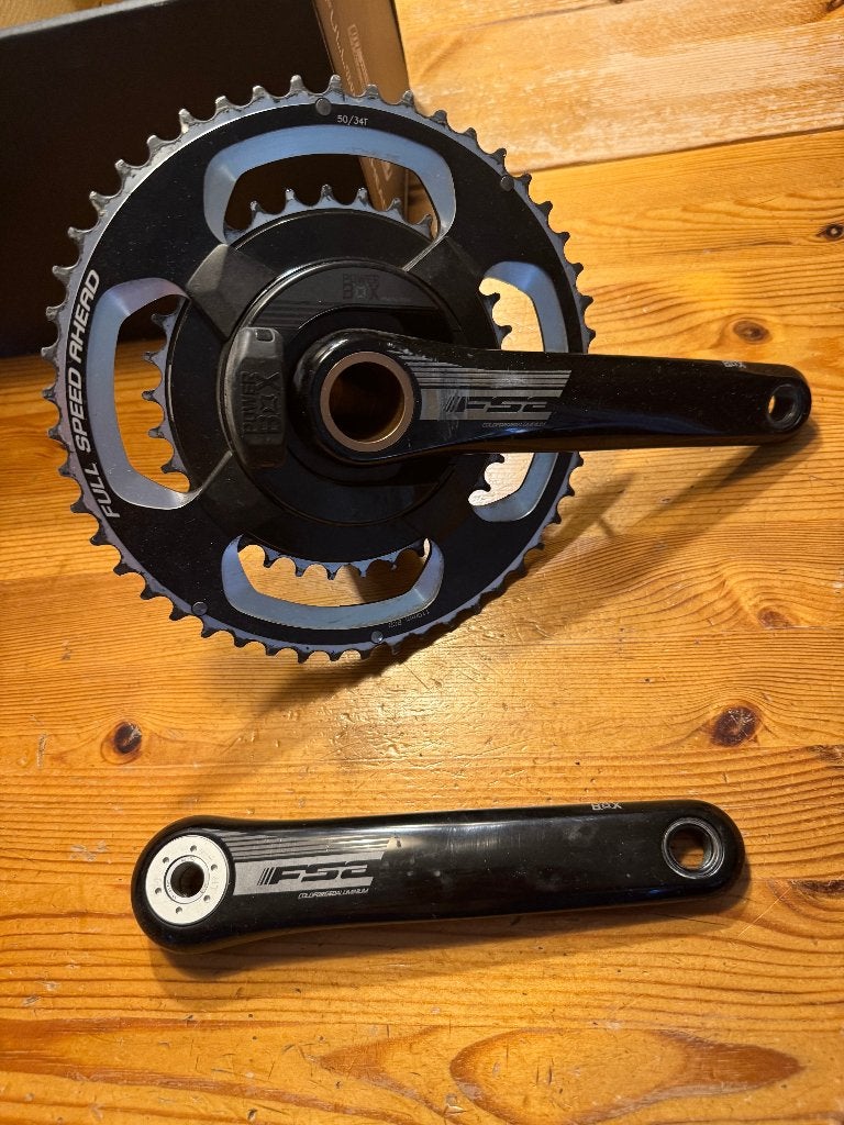 Powermeter FSA Powerbox vermogensmeter met originele doos, Gebruikt, FSA, Aluminium, Racefiets