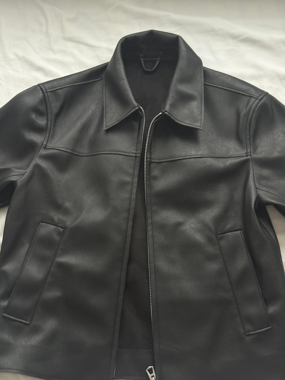 Veste zara cuir, Enlèvement ou Envoi, Comme neuf, Taille 48/50 (M), Noir