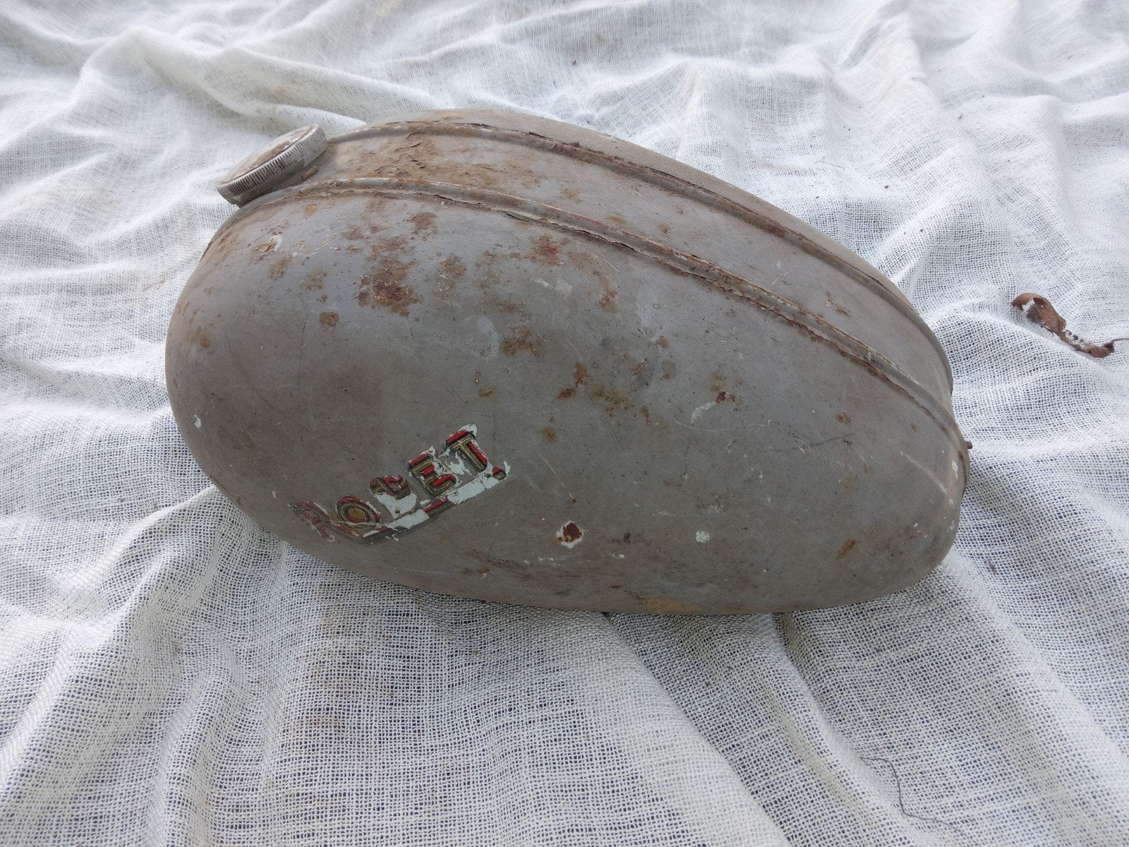 Rodet benzine tank, Fietsen en Brommers, Ophalen, Gebruikt, Tank