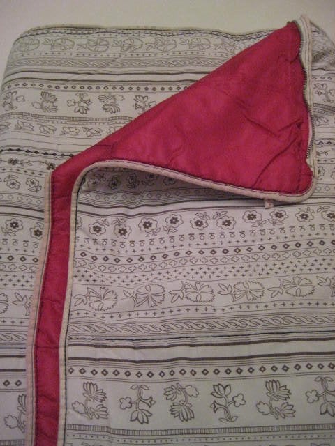 Slaapzak kind/tiener - vintage – licht gewatteerd, Gebruikt, Eenpersoons, Beige, Overige typen