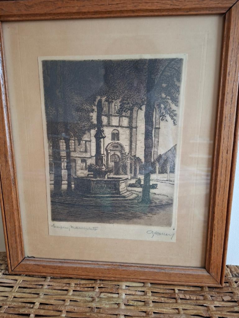 Gravure, Maison & Meubles, Moins de 50 cm, Enlèvement, Autres types, Moins de 50 cm