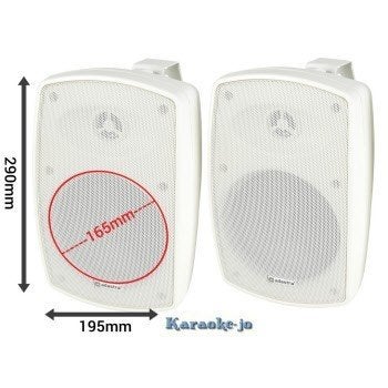 DAP EVO 6 - passieve 6.5-inch buiten speakers Wit, TV, Hi-fi & Vidéo, Enceintes, Envoi, Neuf, Autres types