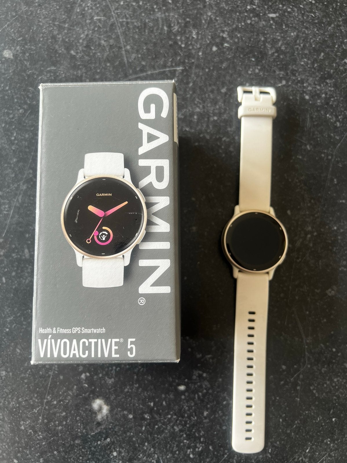 Garmin Vivoactive 5, Ophalen, Wit, IOS, Zo goed als nieuw