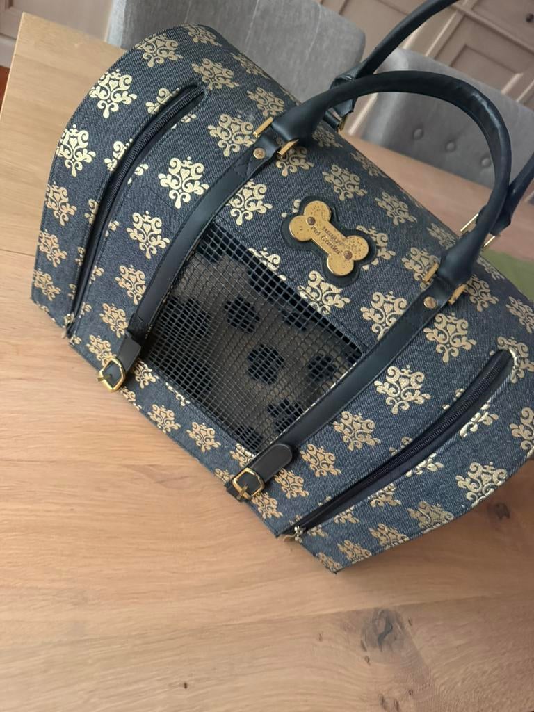 Draagtas kleine hond, Ophalen of Verzenden, Gebruikt, Zwart