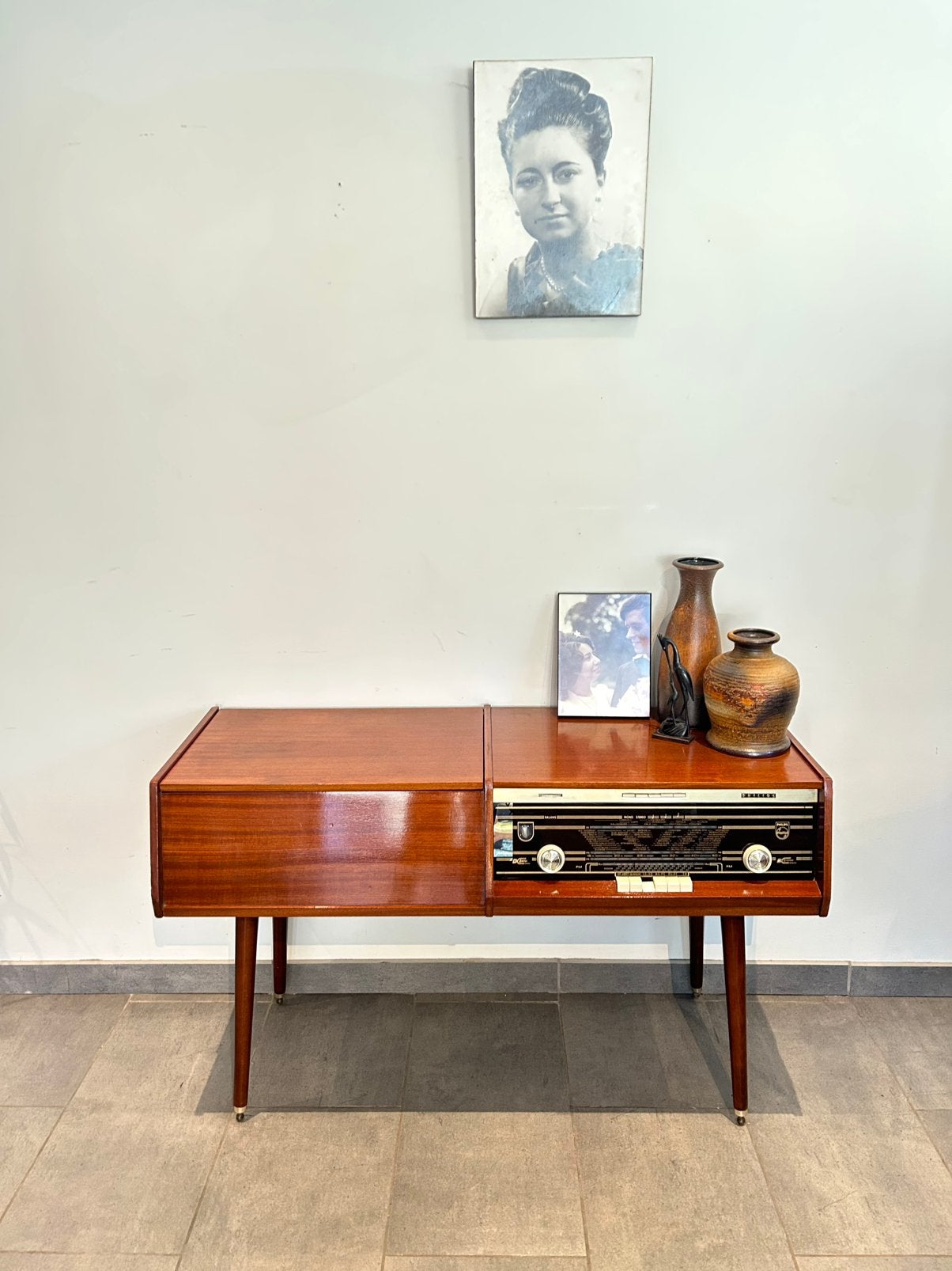 Vintage Philips audio meubel, Ophalen, Gebruikt