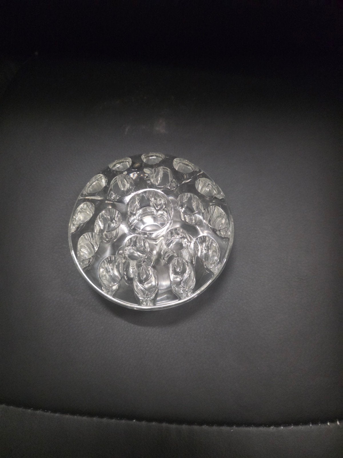 Vintage glazen bloemenprikker - Flower frog - Heavy glass, Enlèvement
