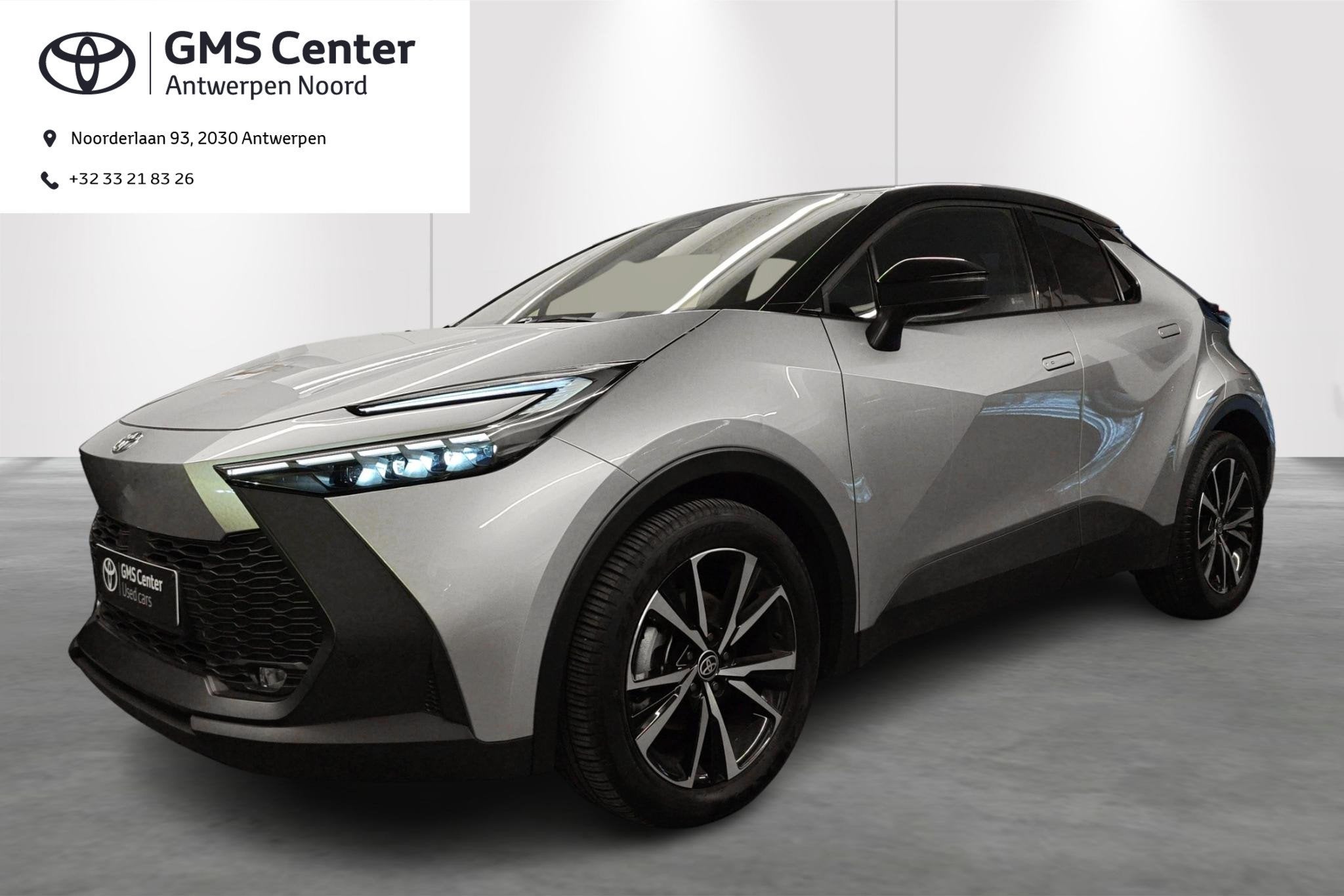 Toyota C-HR 1.8 Hybrid Dynamic Plus Bi-Tone E-CVT + Techno P, Stof, Zwart, 4 cilinders, 5 zetels