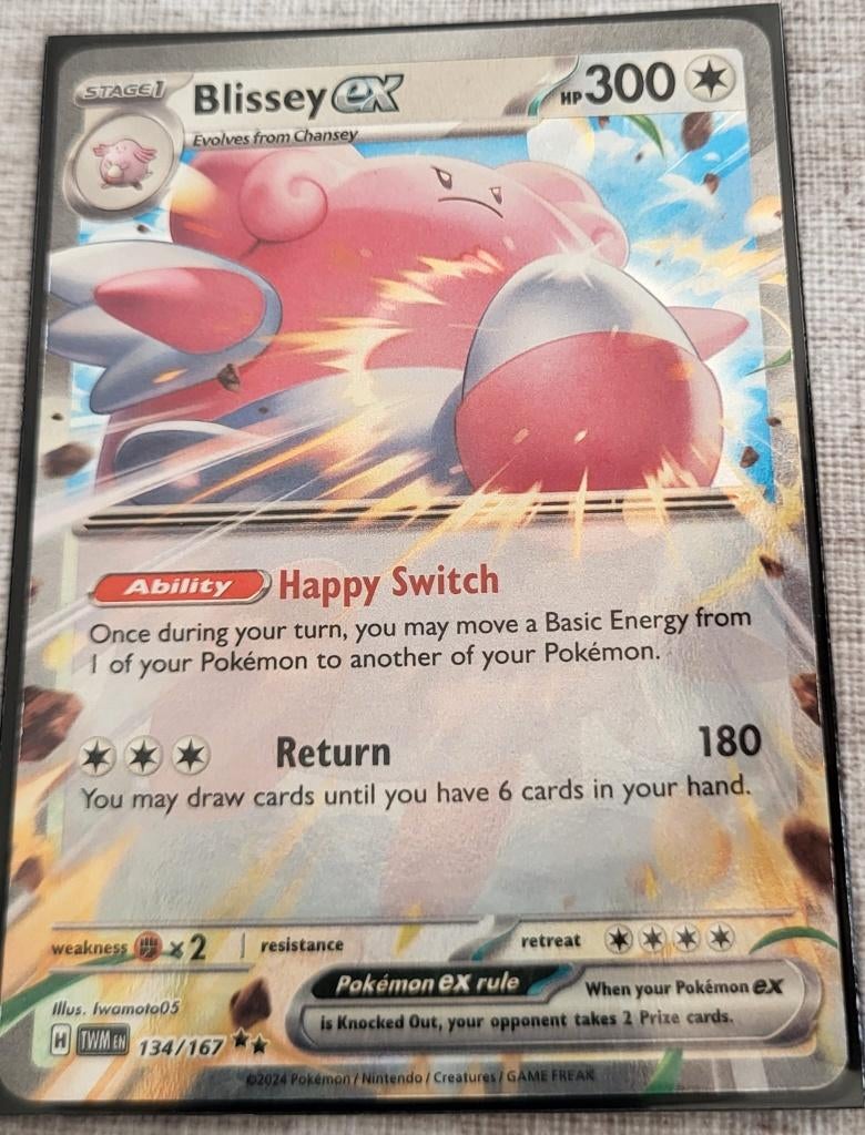 Blissey ex, Hobby en Vrije tijd, Verzamelkaartspellen | Pokémon, Ophalen, Zo goed als nieuw, Losse kaart