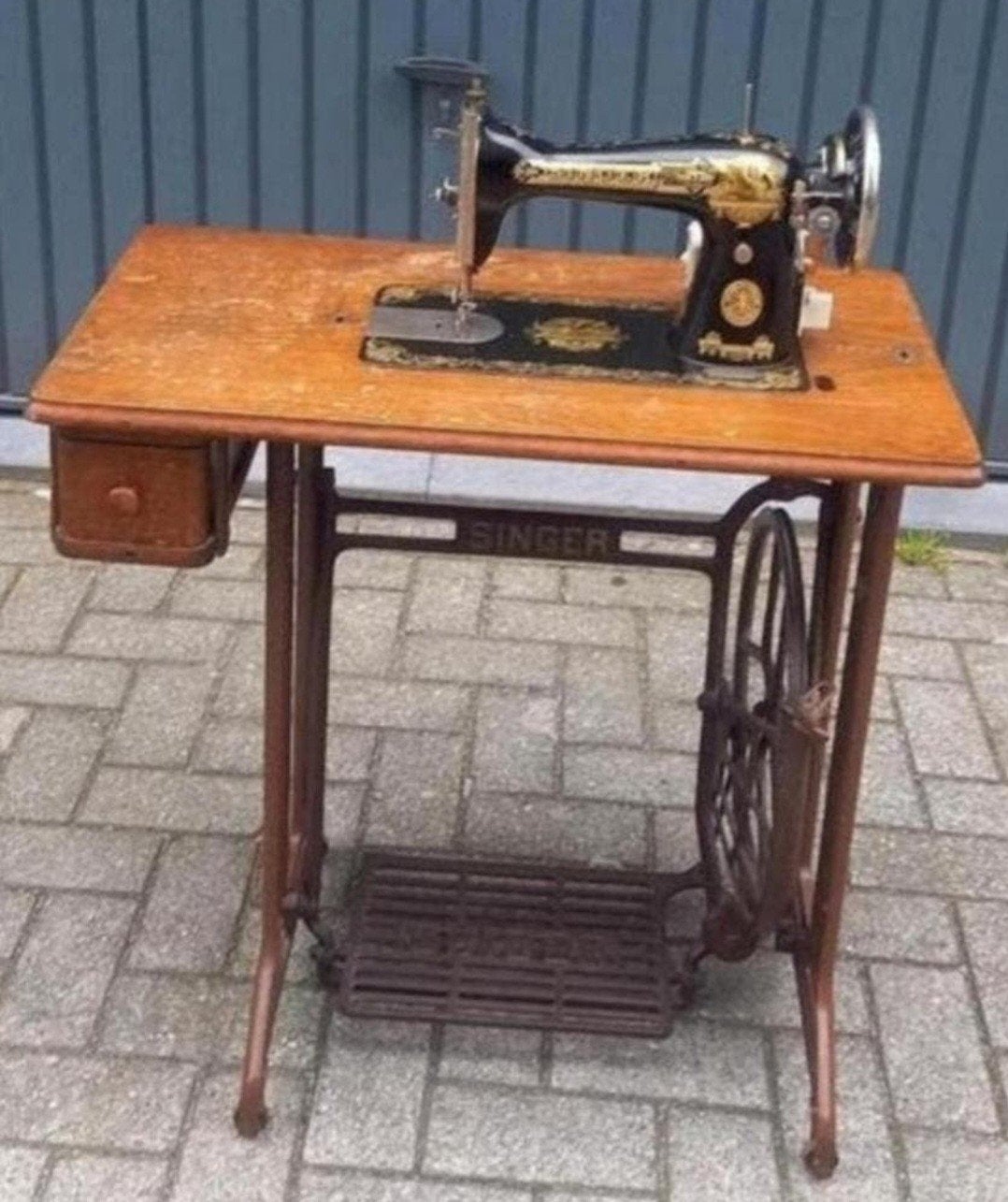 singer antieke naaimachine 1930, Antiek en Kunst, Antiek | Naaimachines, Ophalen