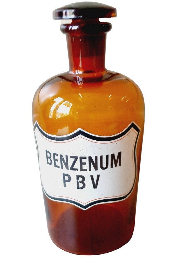 ancien flacon de pharmacie « Benzenum PBV »., Antiquités & Art, Enlèvement ou Envoi