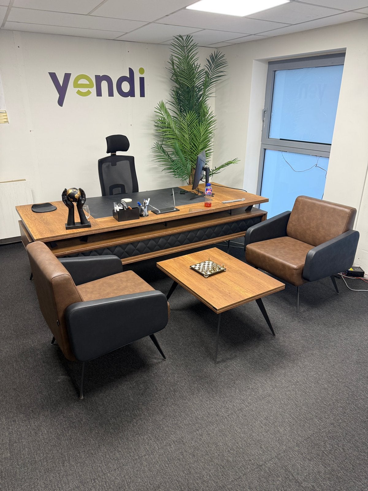 Kantoor Meubels zo goed als nieuw, Ophalen, Zo goed als nieuw, Bureau-kast combinatie