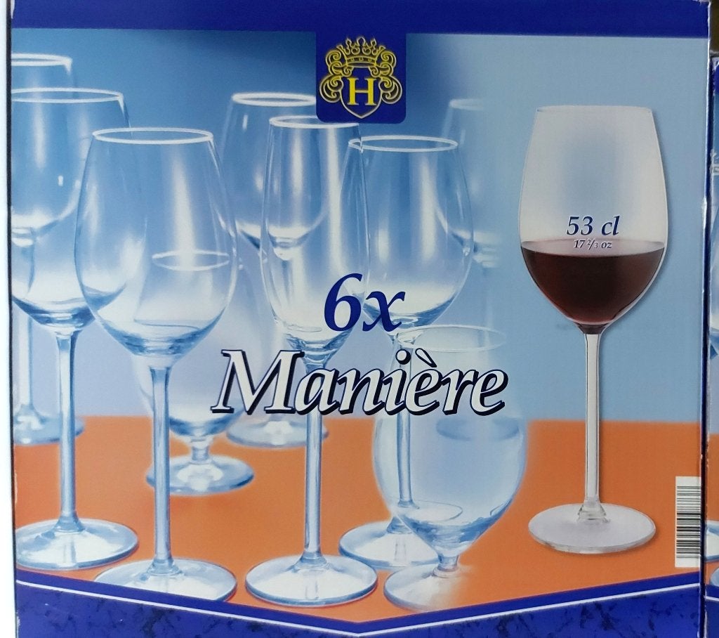 verres à vin 53 cl (12pcs ), Enlèvement, Comme neuf, Autres types