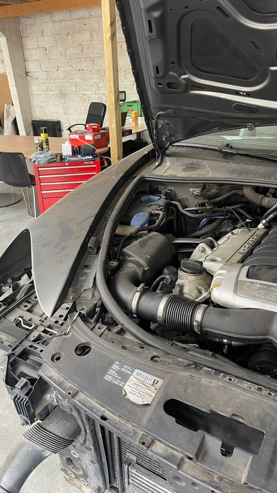Porsche Cayenne 4.8l V8, Auto's, Porsche, Bedrijf, Cayenne, Benzine, Euro 4, SUV of Terreinwagen, 5 deurs, Automaat, Zilver of Grijs