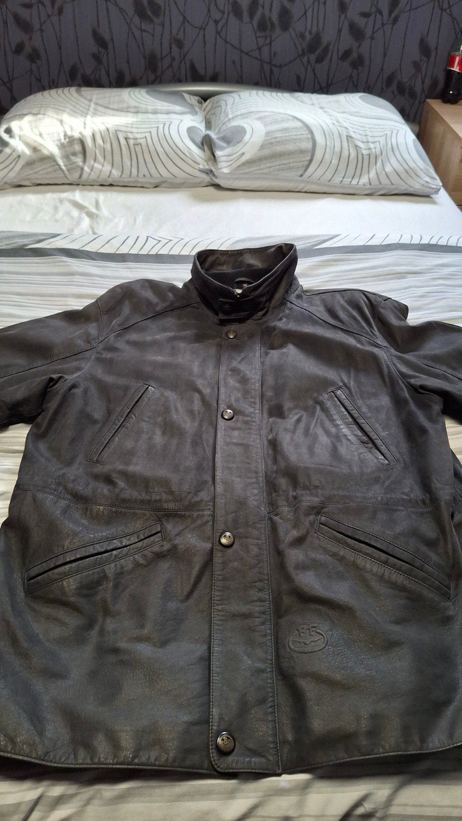 veste en cuir véritable pour homme xxl (54), Comme neuf, Pino farago, Noir, Enlèvement