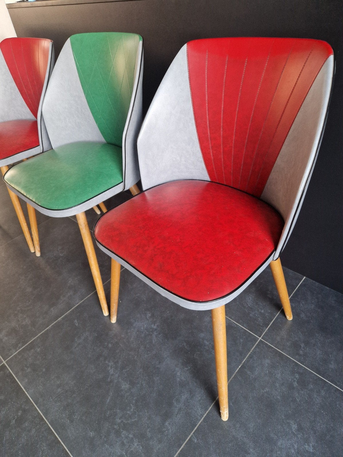 4 retro stoelen, Ophalen