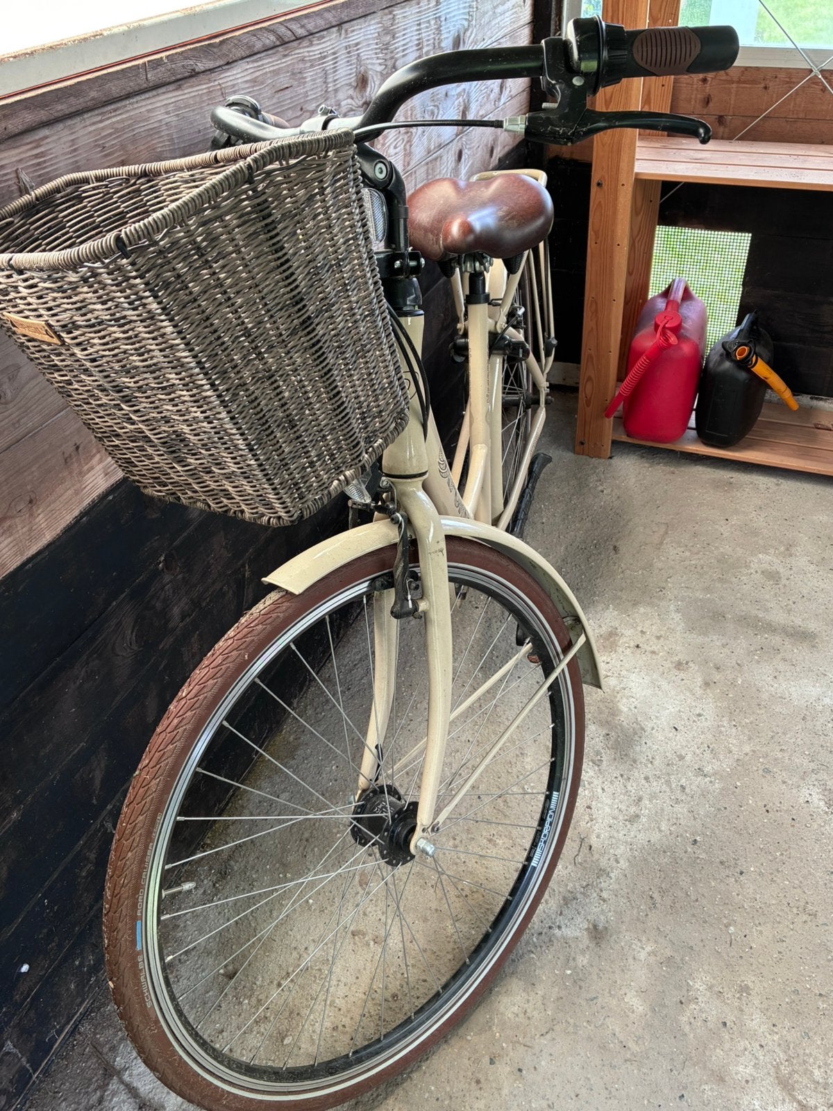 Damesfiets OXFORD (retro) met mandje, Fietsen en Brommers, Ophalen, Zo goed als nieuw, Mandje