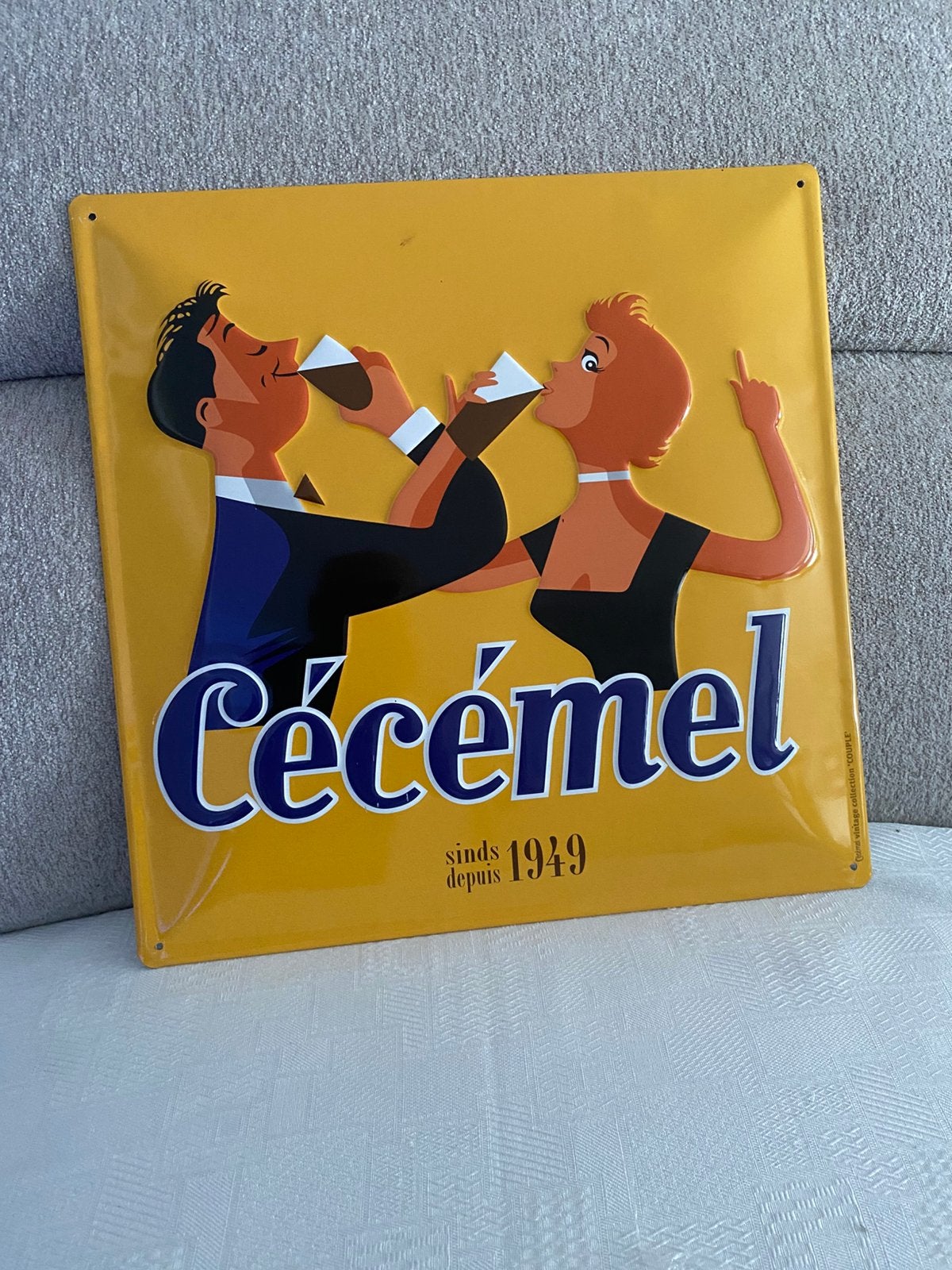 Plaque métal publicitaire Cécémel, Enlèvement ou Envoi, Comme neuf