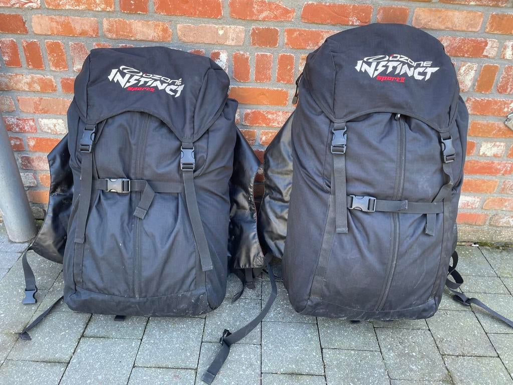 Ozone Instinct Sport II kites 9m + 13m + bar + tassen, Watersport en Boten, Kitesurfen, Ophalen, Gebruikt, 13 m², Kite