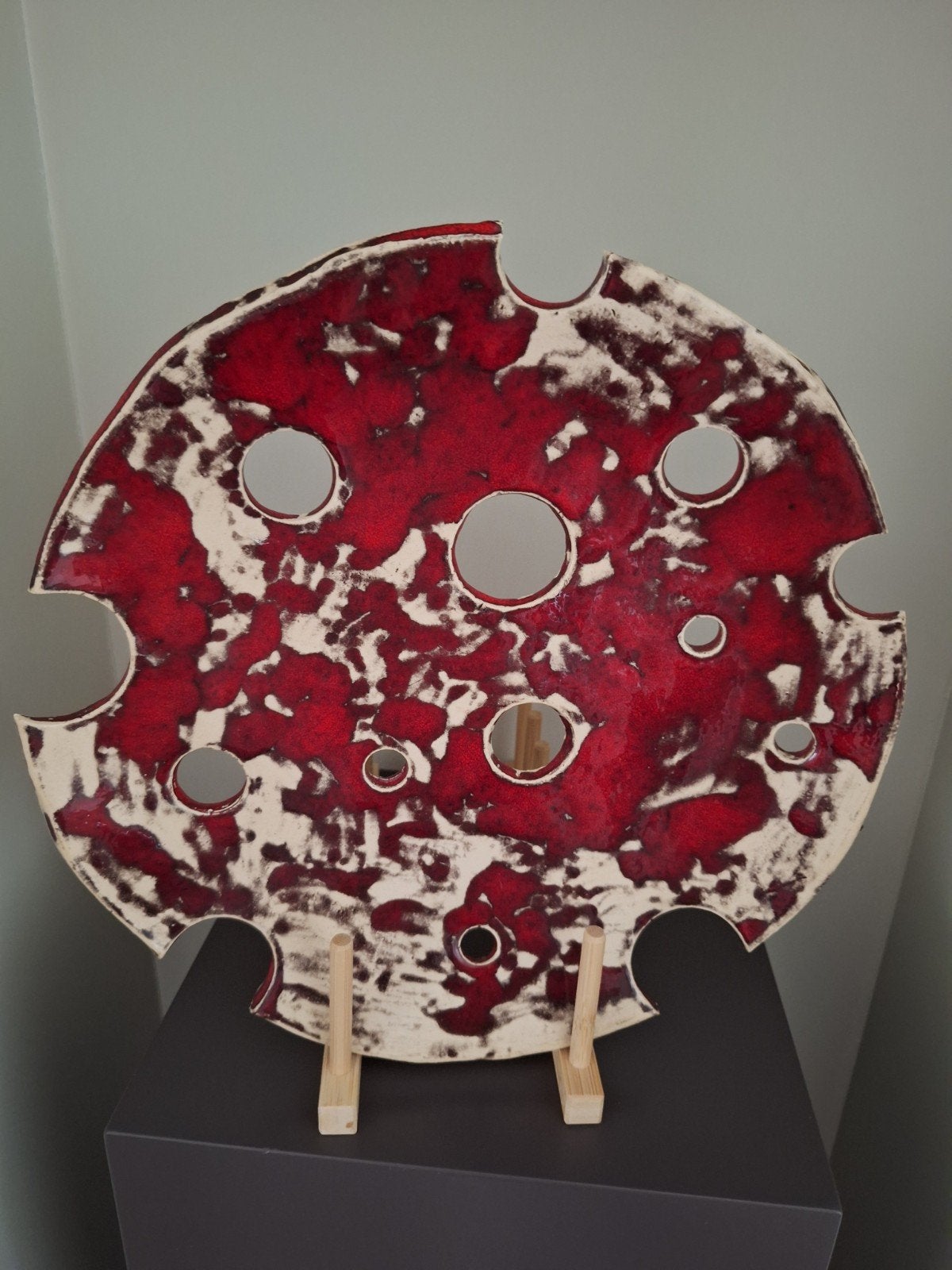 Decoratieve schaal in keramiek, Ophalen