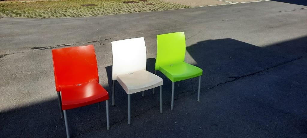 Terras stoelen Horeca, Ophalen, Gebruikt, Kunststof, Stapelbaar